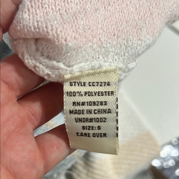 Vintage Havana Striped Knit Hoodie Womens Small - Picture 5 of 5